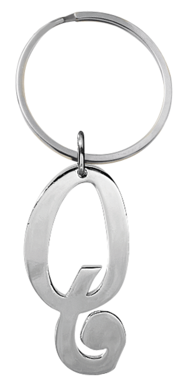 Initial Key Ring - Q-Lemons and Limes Boutique