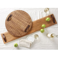 Round Oversized Wood Board by Mudpie--Lemons and Limes Boutique