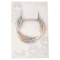 Scout Wrap-Bracelet/Necklace Mist Combo Silver-Lemons and Limes Boutique