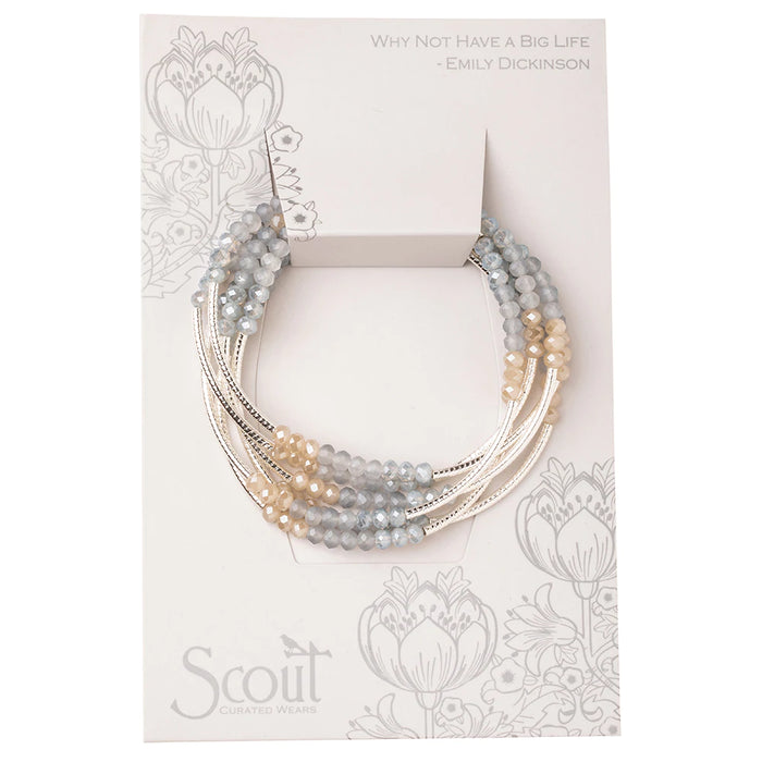 Scout Wrap-Bracelet/Necklace Mist Combo Silver-Lemons and Limes Boutique