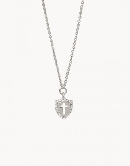 Sea La Vie Faith Over Fear Necklace in Silver Spartina-Necklace-Lemons and Limes Boutique