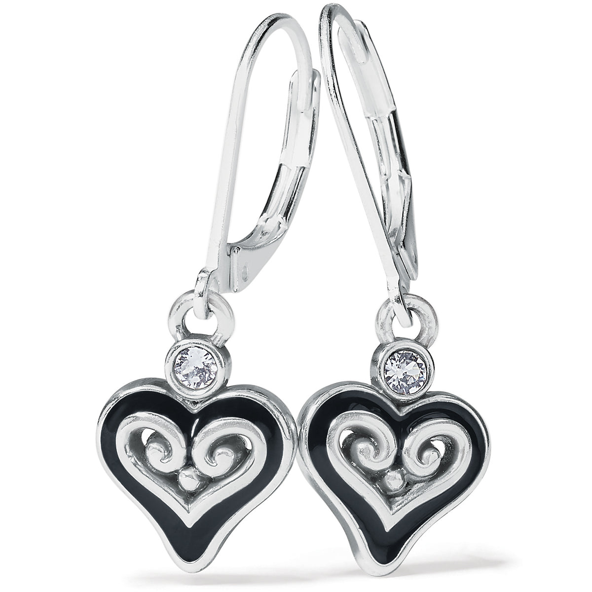 Alcazar Mystique Heart Leverback Earrings by Brighton-Jewelry-Lemons and Limes Boutique