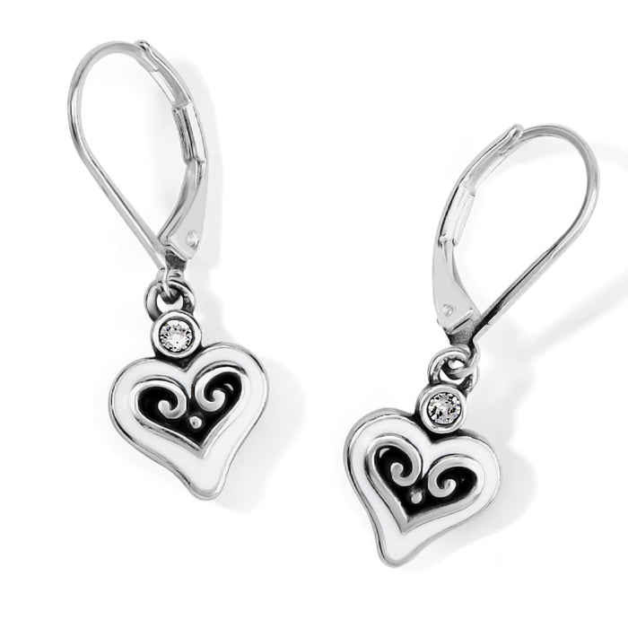 Alcazar Blanc Heart Earrings by Brighton-Jewelry-Lemons and Limes Boutique