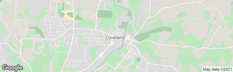 Loveland Map Rocks Glass-Drinkware-Lemons and Limes Boutique