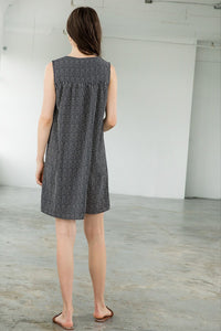 Sierra Embroidered Stripe Dress-Apparel-Lemons and Limes Boutique