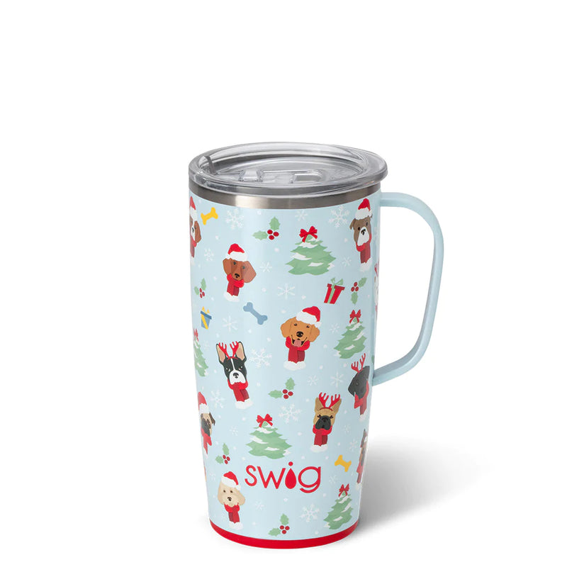 Swig Santa Paws Travel Mug (22oz)--Lemons and Limes Boutique