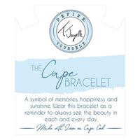 The Cape Bracelet Silver Steel with Sapphire Ball-Bracelet-Lemons and Limes Boutique