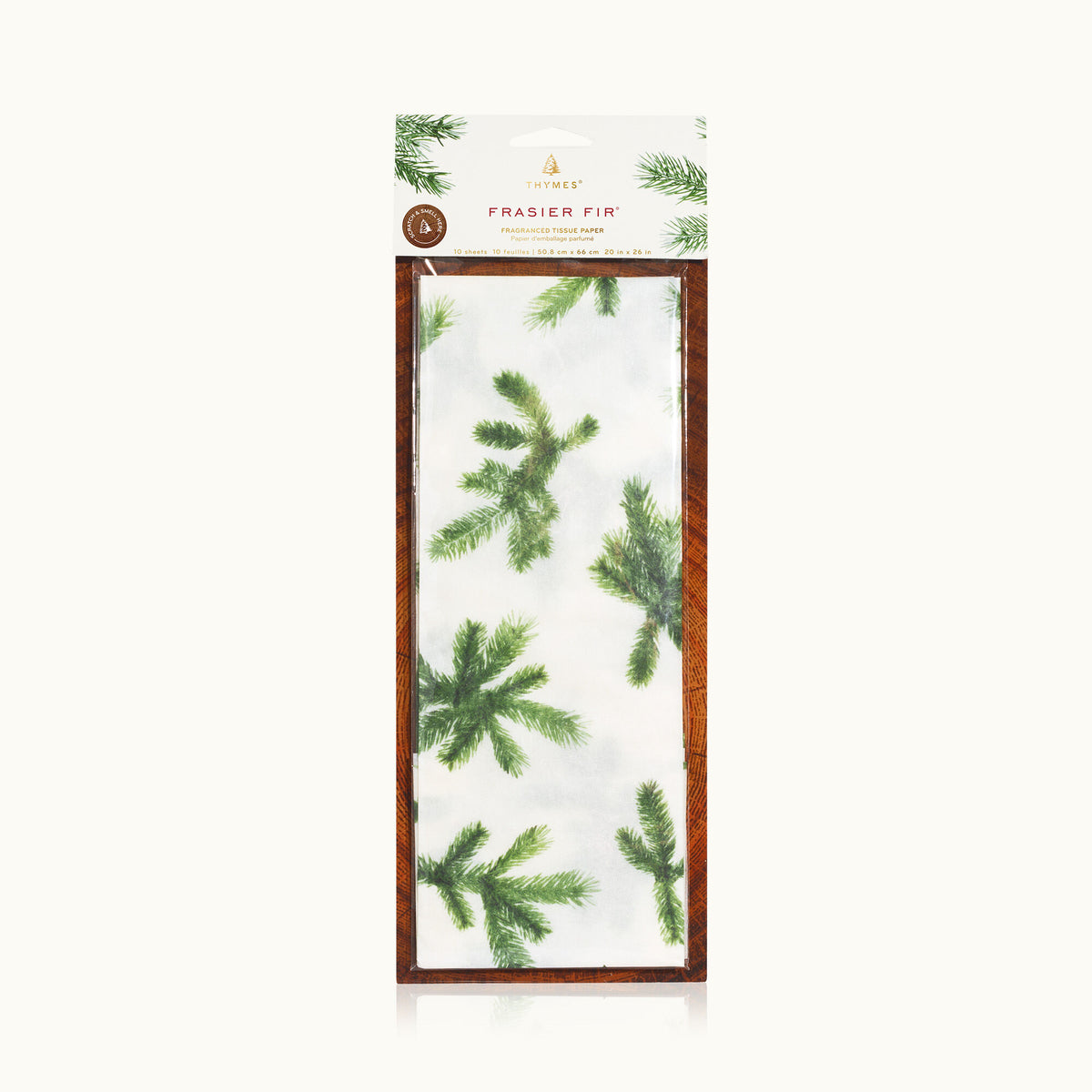 Thymes Frasier Fir Fragranced Tissue Paper-Lemons and Limes Boutique