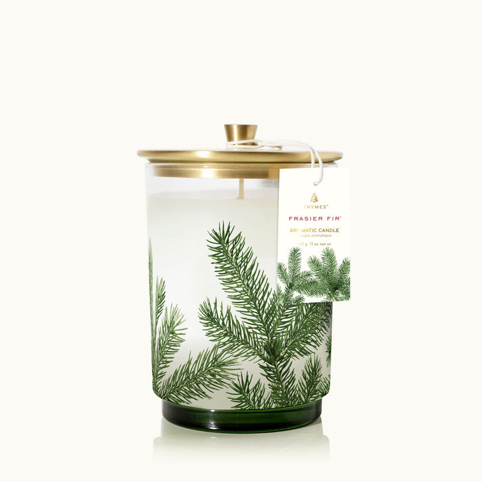 Thymes Frasier Fir Heritage Medium Pine Needle Luminary--Lemons and Limes Boutique
