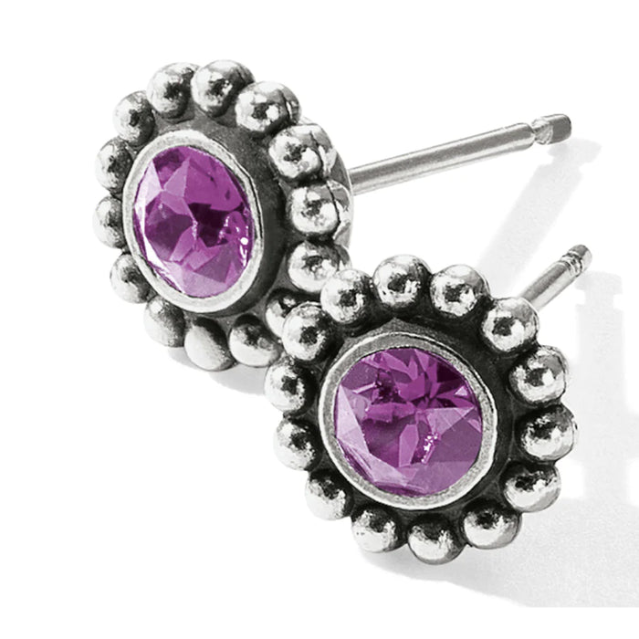 Twinkle Amethyst Mini Post Earrings by Brighton-Jewelry-Lemons and Limes Boutique
