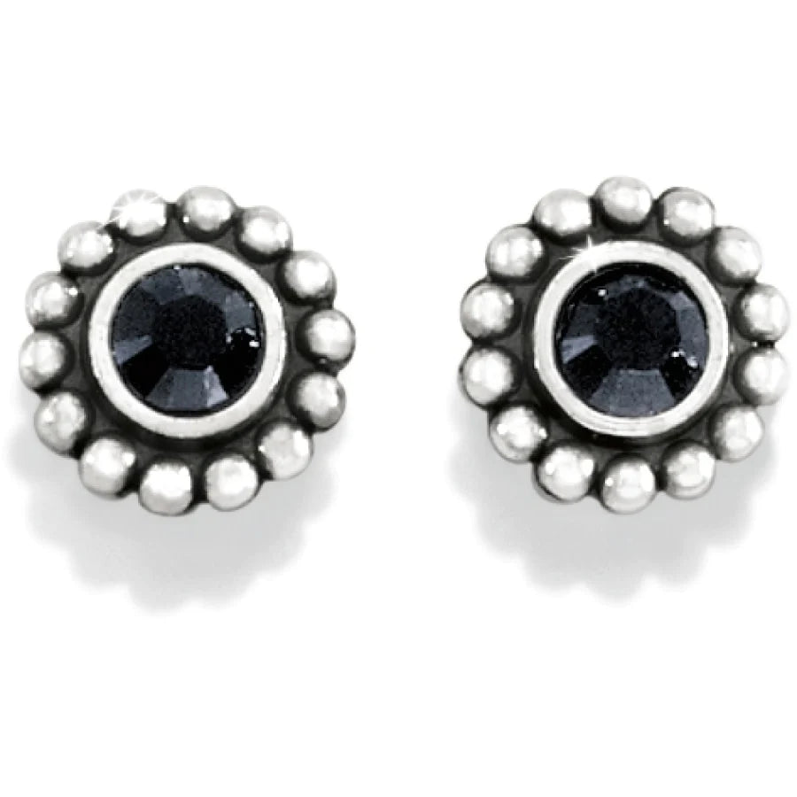 Silver/Black Twinkle Mini Post Earrings by Brighton-Jewelry-Lemons and Limes Boutique