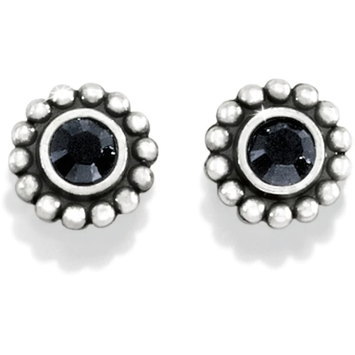Silver/Black Twinkle Mini Post Earrings by Brighton-Jewelry-Lemons and Limes Boutique
