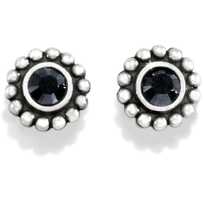 Silver/Black Twinkle Mini Post Earrings by Brighton-Jewelry-Lemons and Limes Boutique