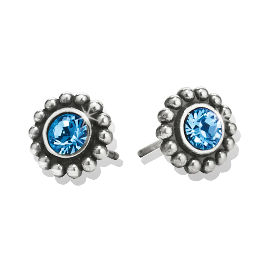 Silver/Blue Twinkle Mini Post Earrings by Brighton-Jewelry-Lemons and Limes Boutique