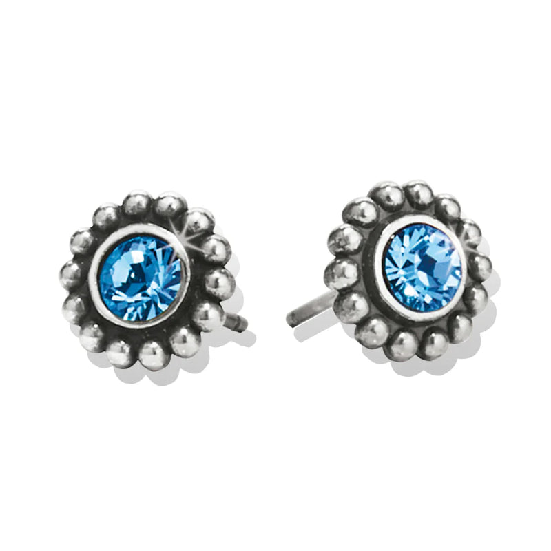 Silver/Blue Twinkle Mini Post Earrings by Brighton-Jewelry-Lemons and Limes Boutique