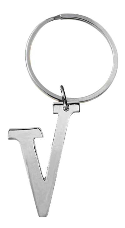 Initial Key Ring - V-Lemons and Limes Boutique