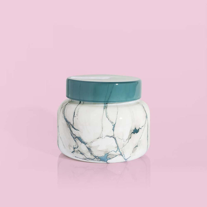 Volcano Modern Marble Jar Candle Capri Blue-Candles-Lemons and Limes Boutique