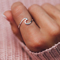 Silver Wave Ring Pura Vida--Lemons and Limes Boutique