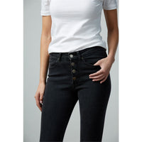 Wells Button Fly Black Jeans-Apparel-Lemons and Limes Boutique