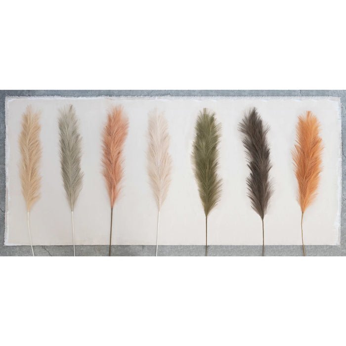 Faux Pampas Grass Plume, Terra-cotta Color-Decor-Lemons and Limes Boutique