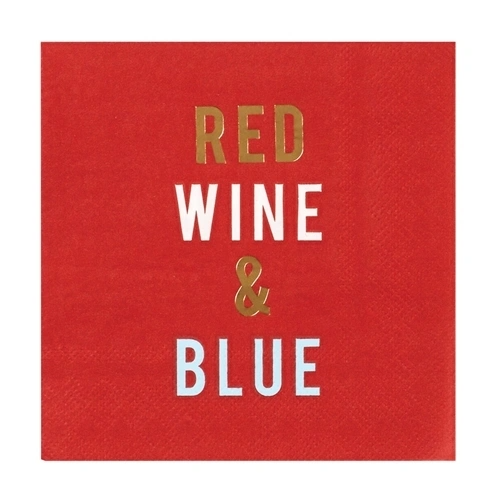 Red Wine & Blue Napkins 20ct-Lemons and Limes Boutique