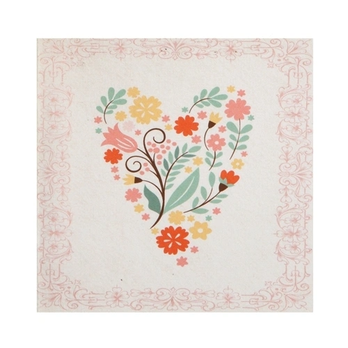 Floral Heart Gift Enclosure Card--Lemons and Limes Boutique