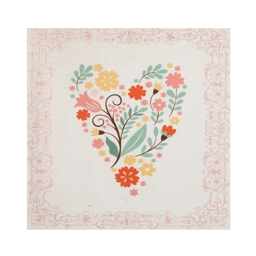 Floral Heart Gift Enclosure Card-Lemons and Limes Boutique