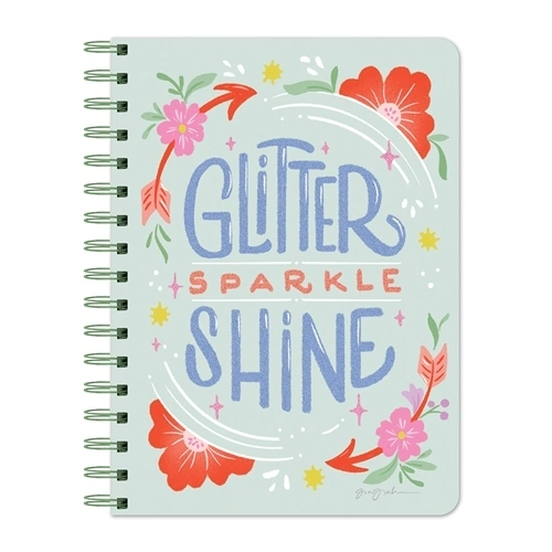 Glitter Sparkle Shine Spiral Journal--Lemons and Limes Boutique
