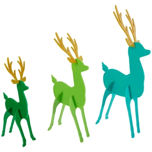 Kailo Acrylic Deer in Green--Lemons and Limes Boutique