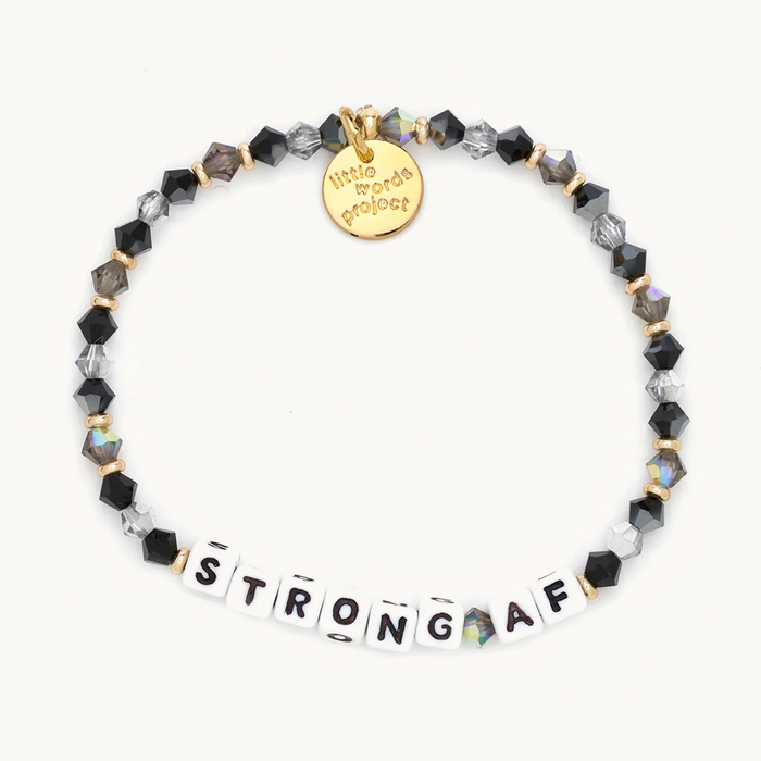 Strong AF Bracelet in Black Ice by Little Words Project-Lemons and Limes Boutique